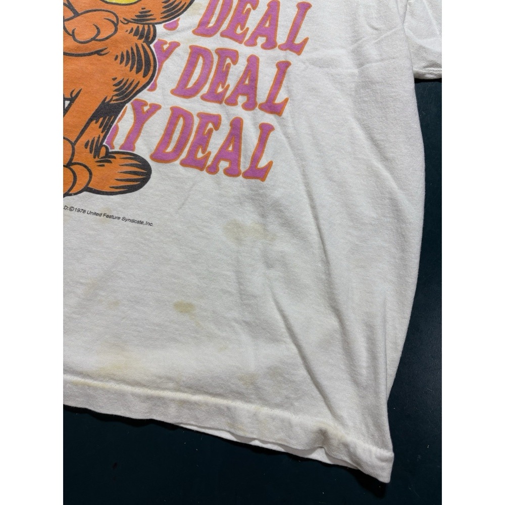 Vintage 1978 Garfield All Over Print T-Shirt Boxy Small‎ Single Stitch Made USA - Picture 9 of 15